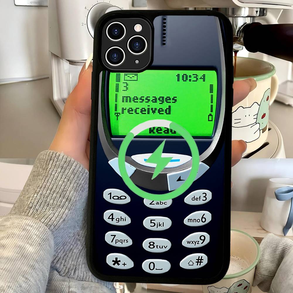 

Ретро Ностальгия Для N-Nokias Магнитный Чехол Для Телефона Для IPhone 16 15 14 13 12 11 17 Pro Max Plus Беспроводная Зарядка Чехол iPhone 14pro max