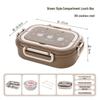 304 Stainless Steel Insulated Bento Box - Microwave Safe for Work, School & Kids