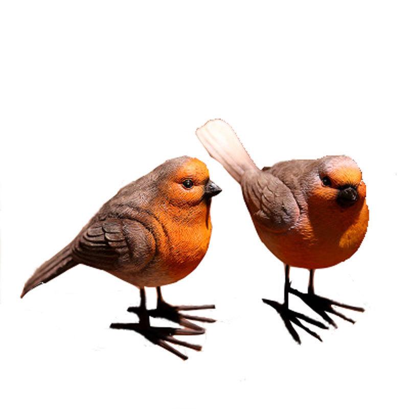 Figurina di Uccello in Resina da Giardino dal Design Realistico per Arredamento Domestico e Regalo