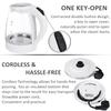 2000w 1.7L LED Illuminated Glass Kettle Electric Rapid Boil Cordless Electric Kettle Kitchen Kettle Teapot Smart Kettle