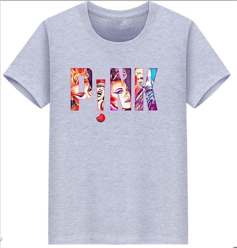 Pnk Cropped T Shirt Summer Carnival Tour Pink Tour Iconic Pnk Merch Tshirt Aesthetic Clothes Oversized T Shirt Tops