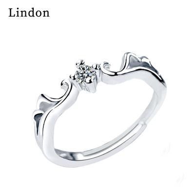 Lindon Klassischer Zirkonring aus Kupferlegierung, Damenschmuck, Hochzeitsversprechen, Partygeschenk