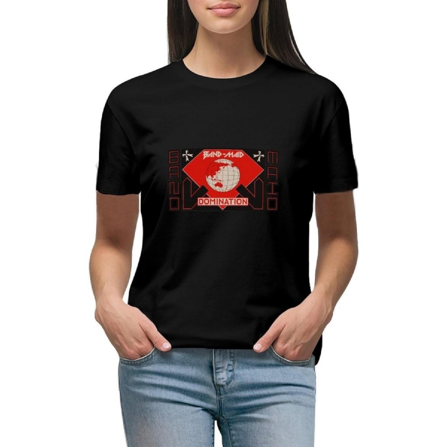 

Women s Band Maid T-Shirt Fashion T Shirts Short Sleeve Graphic Tees XXXXXL різнокольоровий