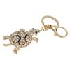 Cute Keychain Elegant Style Durable Tortoise Design Bright Colors Pendant for Car KeysWhite