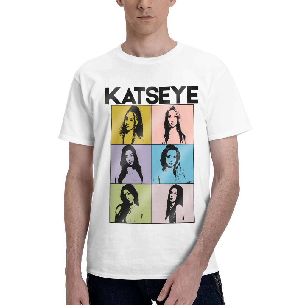 Custom Kkatseyes For Unisex 100 Cotton Tshirt Leisure Tees Short Sleeve Girl Group Tshirts Slim Fit