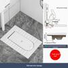 Compact Ceramic Squat Toilet with Flip Lid and Cover Plate