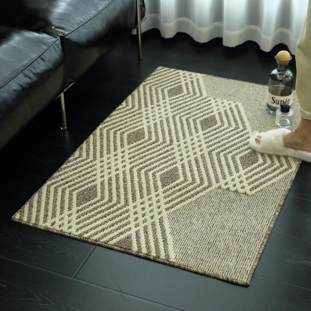 Nordic Style Luxury Entrance Mat - High-End, Non-Slip, Wear-Resistant Dust and Sand Scraper for Hallway and Living Room.
