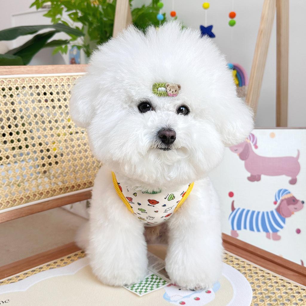 Autumn New Pet Dog and Cat Clothes Teddy Bichon Frise Poodle Small and Medium-sized Dog Vests