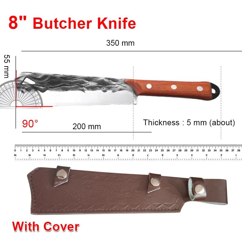 

Тяжелый нож, лезвие ручной ковки, поварской топор, мясницкий нож, разделочный нож, нож для нарезки овощей, кухонные ножи