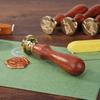 Rosewood Handle Sealing Wax Stamp Antique Metal Animal Girl for Documents Wedding Invitations Customs Crafts