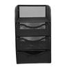 Metal Desktop Organizer Black Stationery Organizer Pen Container Office Desk Organizer  For Home