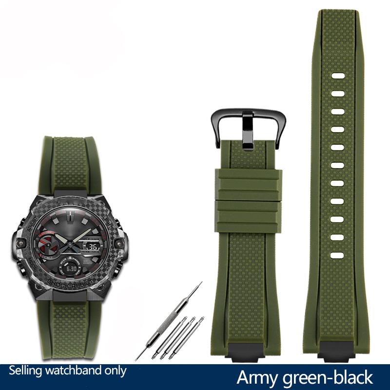 New High Quality Modified Rubber Watchband For C-asio G-SHOCK GST-B400 GST-B400BD/AD Waterproof Sports Silicone Watch Band Strap