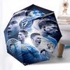 Manchester City, Kevin De Bruyne Automatic Opening and Closing Umbrella, Compact Travel Umbrella, Lightweight and Portable, Suitable for Bea