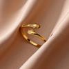 Gothic Hug Hands 18K Gold-plated Anti Fading Rings for Women Mom Stainless Steel Ring Punk Party Jewelry 2026 Accessories Gifts
