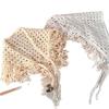 Bohemian Crochet Knit Headband with Tassel - Versatile Retro Ethnic Style Hair Accessory Scarf