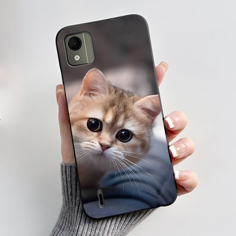 Cute Case For Nokia C110 4G Fundas Capa Printing Shell Protective Cover Soft Silicone Cartoon Phone Casing Coque