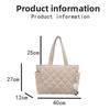 Rectangular Large Capacity Single Shoulder Bag for Commuting To Work Korean Style Women's Tote Bag Lightweight Casual Handbag