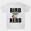 Men Black Print T-shirt Bird Nerd No-Cut Transfer Paper Print Cotton Tshirt