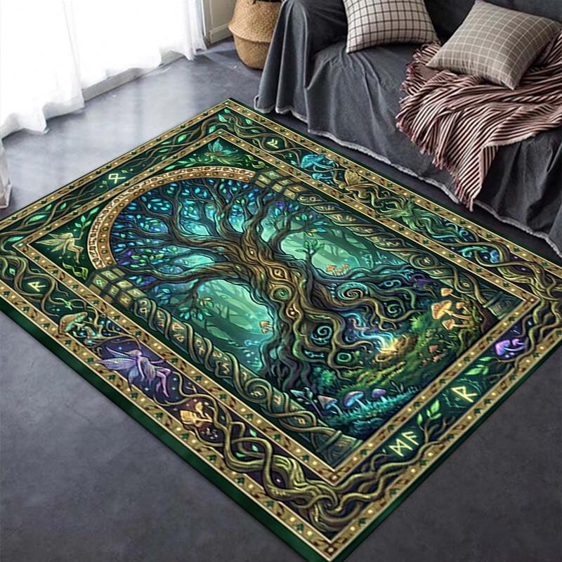 2025 New Tree of Life Carpet Rug for Living Room Bedroom Home Sofa Decoration,Kids play Non-slip Floor Mat146