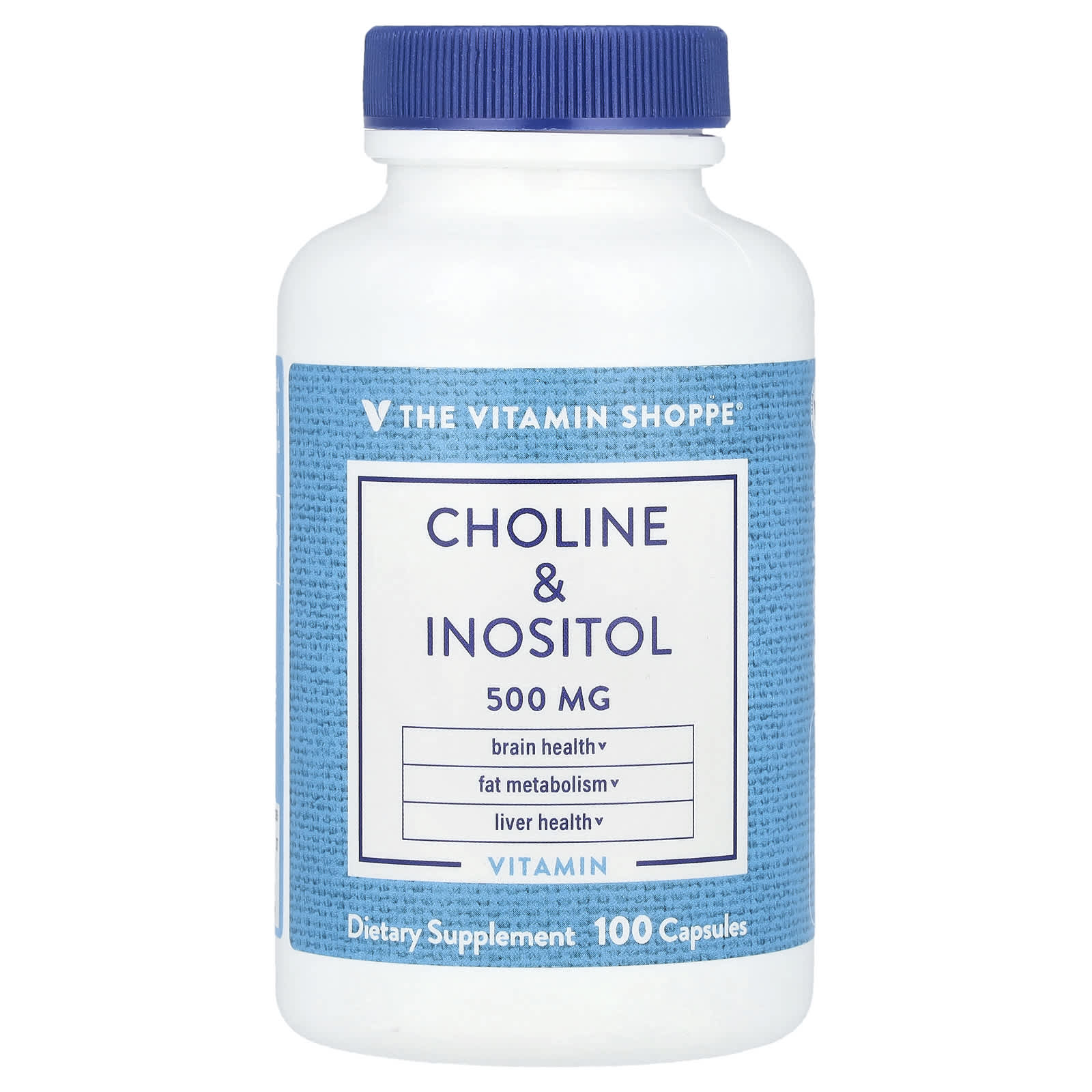 

Choline & Inositol, 500Mg, 100 Capsules