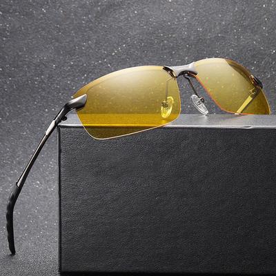Polarized Night Vision Goggles 3043 Metal Glasses Brightening And Anti-Glare High Beam Driving Glasses For Driving At Night