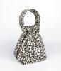 A By A 22 Leopard Print Mini Drawstring Bucket Bag Ivory