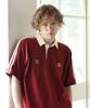 GHOST REPUBLIC Rugby Collared Short Sleeve Tee Gt-372_Wine
