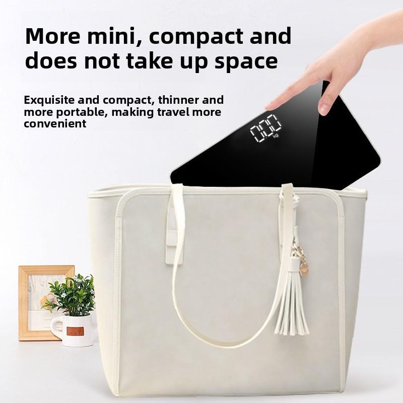 Mirror Body Weight Scale Portable Electronic Bathroom Scale For Dormitory And Home Use
