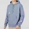 Nike Logo Print Drawstring Hoodie Men Hoodie Blue DQ5650-493