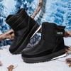 Men's Boots Fashion High-top Cotton Shoes Winter Plush Warm Snow Boots Outdoor Non-slip Platform Boot Mens Ankel Boots Botas2025
