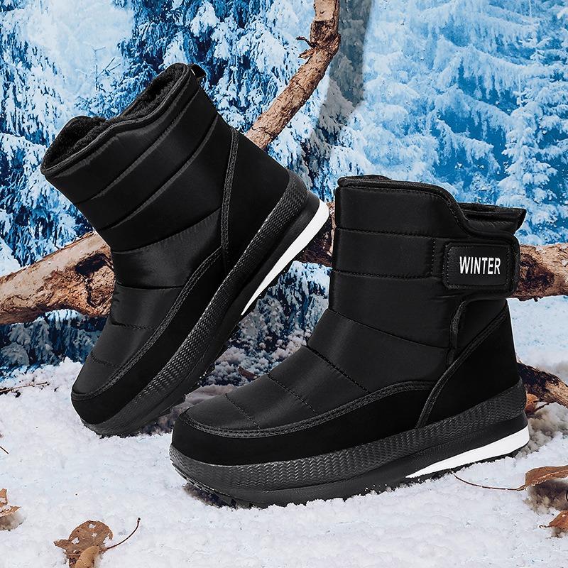 Men's Boots Fashion High-top Cotton Shoes Winter Plush Warm Snow Boots Outdoor Non-slip Platform Boot Mens Ankel Boots Botas2025