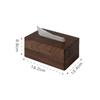 Handmade Black Walnut Tissue Box Modern Art Western Restaurant Napkin Organizer Living Room Tabletop Ornaments Home Decoration