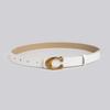 High-end Women's Belt Women's C Buckle Versatile Fashion Commuter PU Imitation Leather Belt Women's Belt
