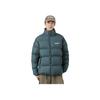 Giacca Piumino Corta Larga con Stampa Lettere e Collo Alto Serie CF Su Li Ning Capo Esterno Unisex Blu Oceano AYMT275-2