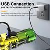 3LED Super Bright Flashlight Portable Mini Burst Flash Torch Rechargeable Outdoor Waterproof Emergency Spotlight with Pen Clip