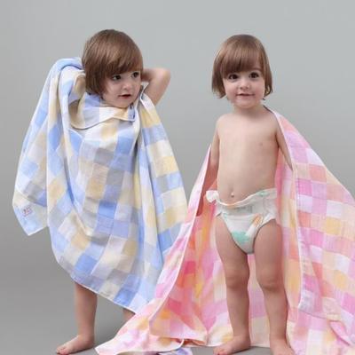 Large All-Cotton Double-Layer Gauze Bath Towel & Swaddling Blanket for Newborns - Absorbent & Breathable