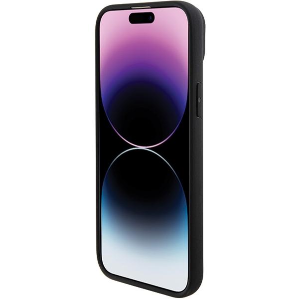 Etui Do iPhone 15 Plus BMW MagSafe Skórzane Czarne
