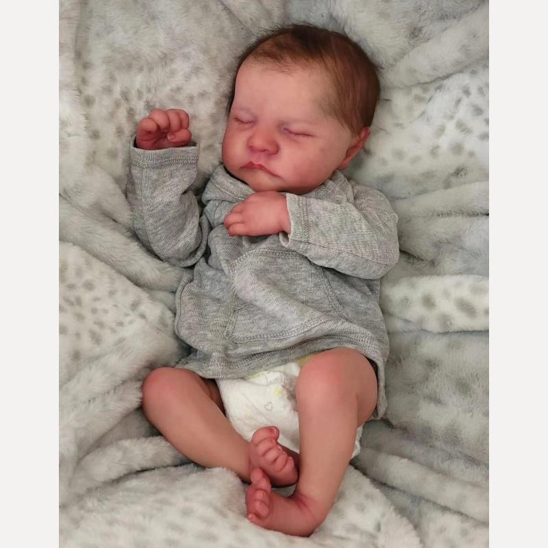 

49 см кукла-реборн Levi 3D окрашенная кожа новорожденная кукла реалистичная 19 дюймов реалистичная имплантированная кукла-младенец игрушка для девочки и мальчика подарок на день рождения Рождество Full Silicone Boy