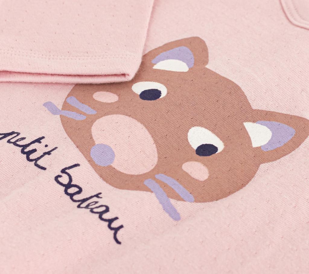 Petit Bateau Long Sleeve A0EP1 Light Pink 24 Months 86cm T-Shirt
