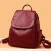2026 Versatile Women's Soft Leather Backpack - Large Capacity for School, Travel, and Outdoor Use