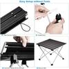 Picnic Supplies Outdoor Portable Camping Barbecue Table Multifunction Aluminum Alloy Foldable Table