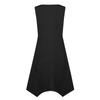 Women's Casual Fashion Round Neck Sleeveless Irregular Hem Midi Dress