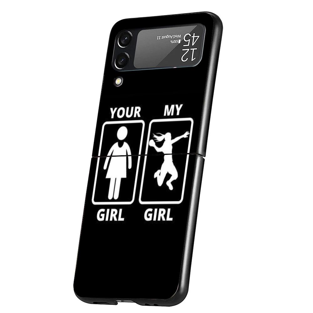 

Handball Sport Cover Phone Case For Samsung Galaxy Z Flip 7 6 5 4 3 5G Flip7 Flip6 Flip5 Flip4 Flip3 Black Fundas Shell Galaxy Z Samsung Z Flip 6