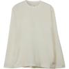 Y-3 FW23 Solid Color Crew Neck Loose Long Sleeve T-Shirt Unisex Tops White IQ1834
