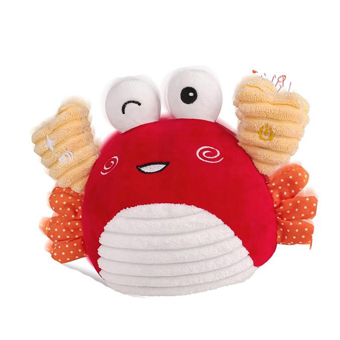 Zabawki dla niemowląt 0-6 miesięcy – Raczkujący Tańczący Podskakujący Muzyczny Uczący Pluszowy Krab Raczkujące Muzyczne Interaktywne Zabawki dla Niemowląt