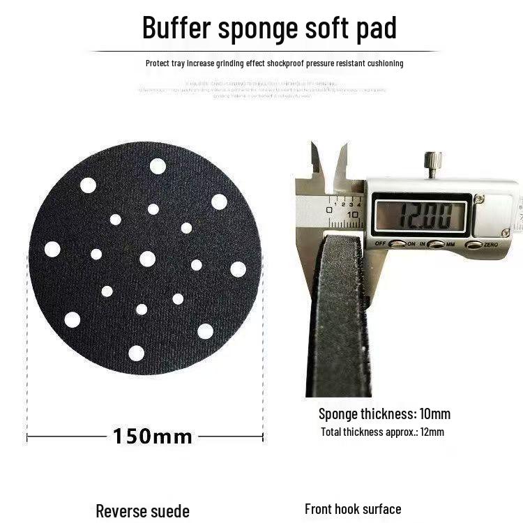 Pneumatic Dry Grinder Sponge Sandpaper Pad for Car Dent Repair.