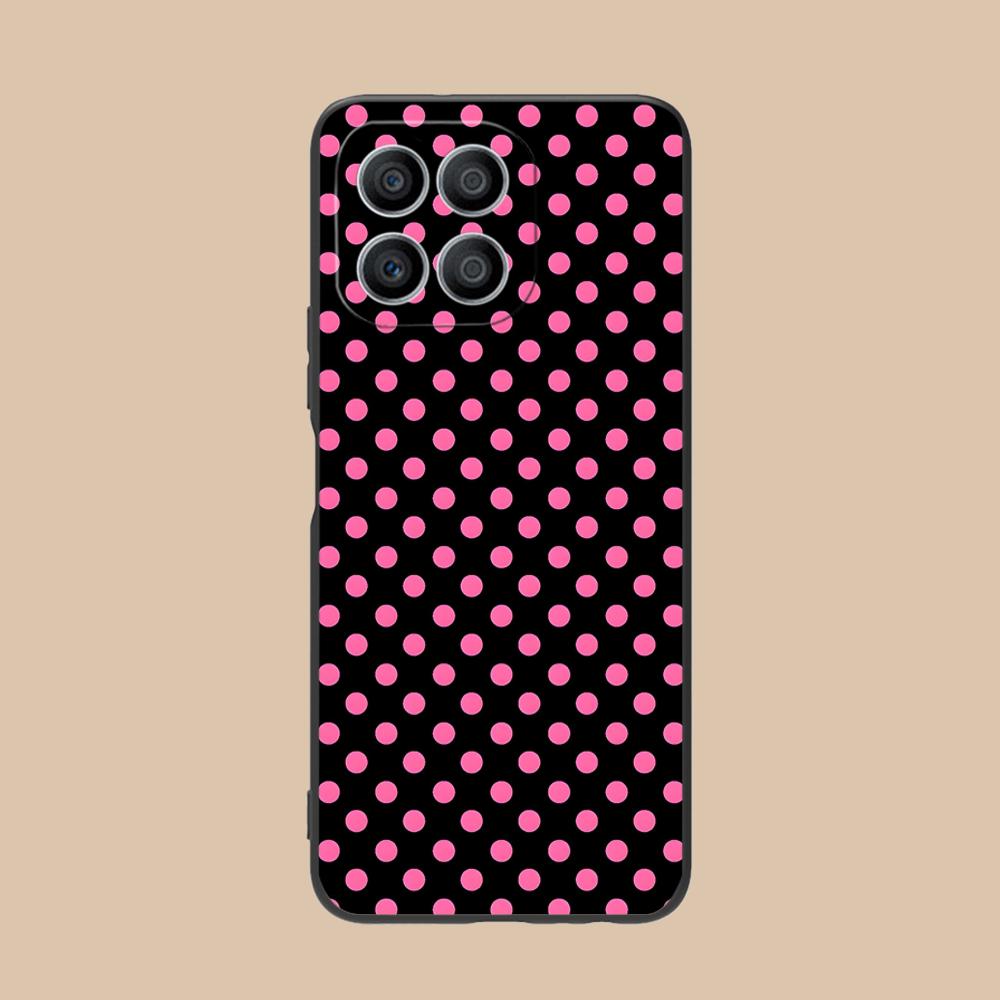 Pink Point Heart Mobile Phone Case for Honor 90 80 70 60 50 30 20 10 9 8 7 Pro S SE Lite 5G Colorful Printing Cover Pretty Cover