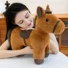 Horse Plush Doll Soft Stuffed Animal Toy Realistic Pony Desk Ornament Classic Birthday Gift for Children