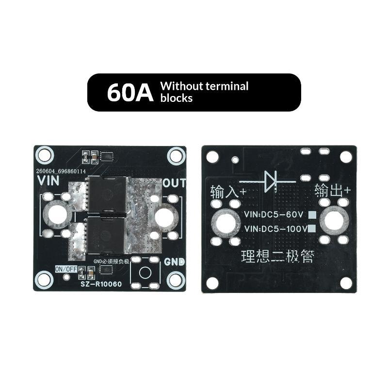 1Pcs High Current Ideal Diode Module 100A Dual Chip Control For Solar Backfeed Battery Reverse Protection