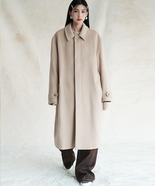 Avandress 125Cm Super Long Unisex Balmacaan Modern Coat Black